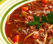 Spaghetti and Meatball Soup