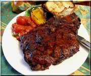 Steak cowboy et salsa Rio Grande