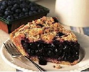 Almond Crunch Blueberry Pie