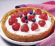 Tarte aux fruits frais et à la crème glacée