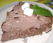 Fudge-Bottomed Chocolate Layer Pie 
