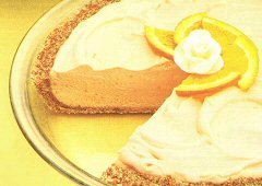 Tarte glacée légère à l'orange