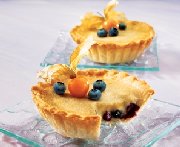 Blueberry-fudge tarts