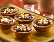 Warm Chocolate Hazelnut Truffle Tarts