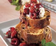 Ricotta-fruit toast