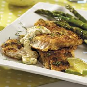 Tilapia with Dill Pickle Tartar Sauce