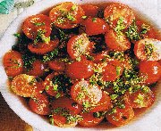 Tomates cerises marinées