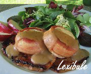 Tournedos de poulet, sauce à l'arachide