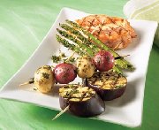 Barbecue vegetable trio